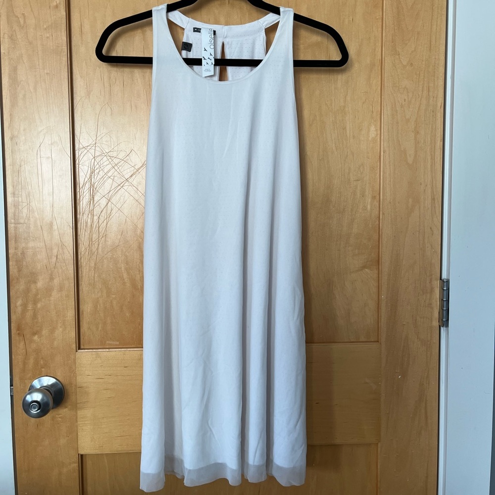 Oiselle White Athletic/Mesh Dress